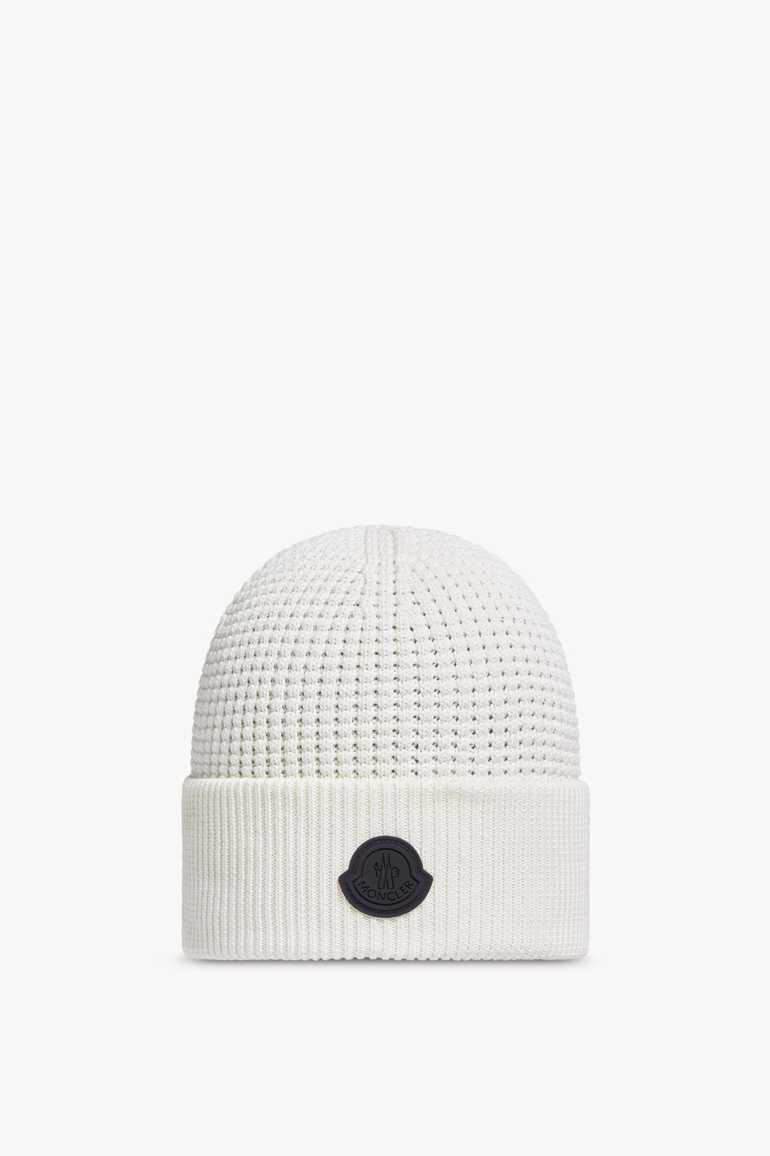 Gorro de algodón con logotipo Hombre Blanco Moncler 0